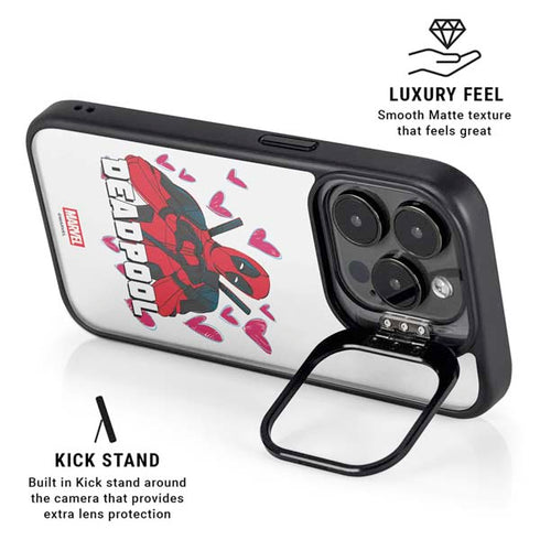 Marvel Deadpool Legacy Deadpool Love iPhone 16 Pro Kickstand Case